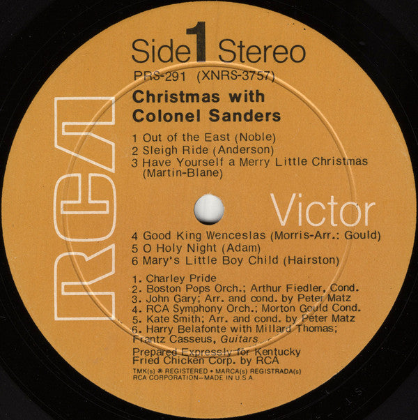 Various : Christmas With Colonel Sanders (LP, Comp, S/Edition, Roc)