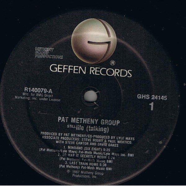 Pat Metheny Group : Still Life (Talking) (LP, Album, Club, BMG)