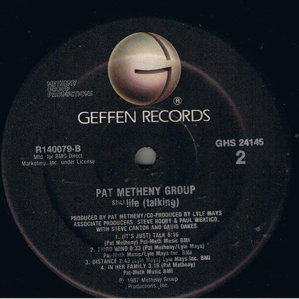 Pat Metheny Group : Still Life (Talking) (LP, Album, Club, BMG)
