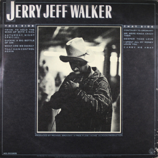 Jerry Jeff* : Contrary To Ordinary (LP, Album, Pin)