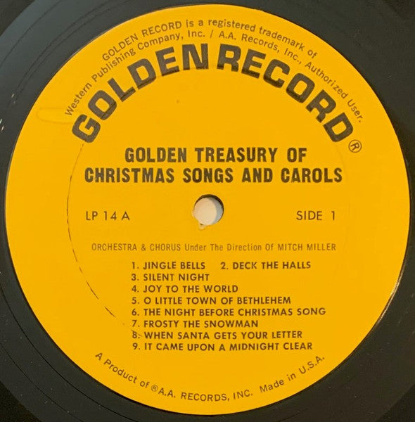 Mitch Miller And His Orchestra And Chorus : Golden Treasury Of Christmas Songs And Carols (LP)