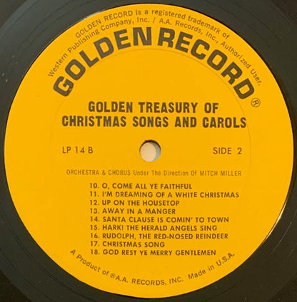 Mitch Miller And His Orchestra And Chorus : Golden Treasury Of Christmas Songs And Carols (LP)
