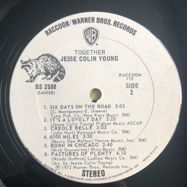 Jesse Colin Young : Together (LP, Album)