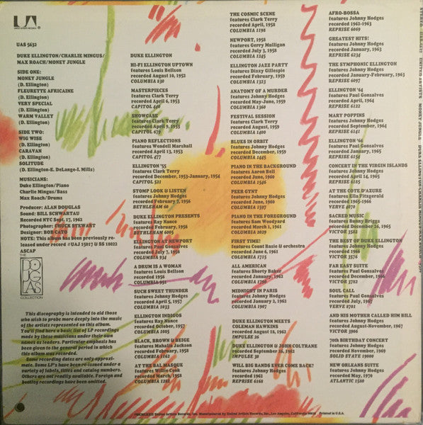 Ellington*, Mingus*, Roach* : Money Jungle (LP, Album, RE)