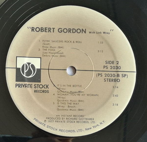 Robert Gordon (2) With Link Wray : Robert Gordon With Link Wray (LP, Album, SP )