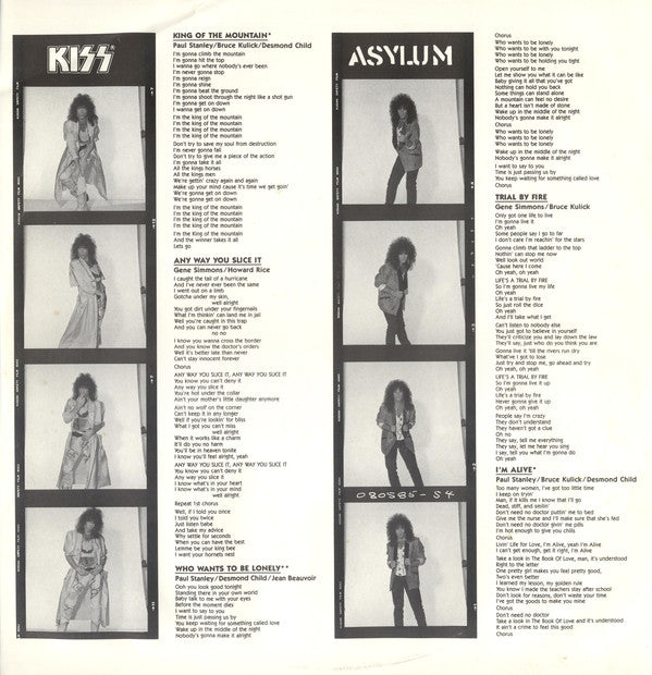 Kiss : Asylum (LP, Album)