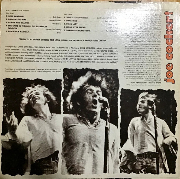 Joe Cocker : Joe Cocker! (LP, Album, Pit)