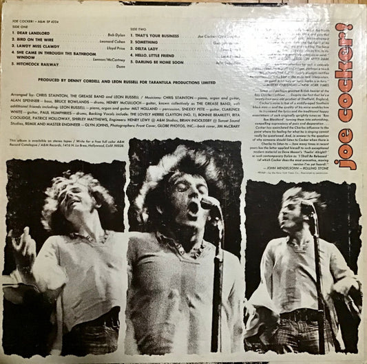 Joe Cocker : Joe Cocker! (LP, Album, Pit)