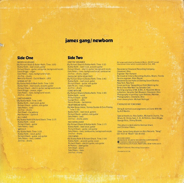 James Gang : Newborn (LP, Album, PR )
