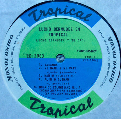 Lucho Bermudez Y Su Orq.* : Lucho Bermudez En Tropical (LP, Album, Mono)