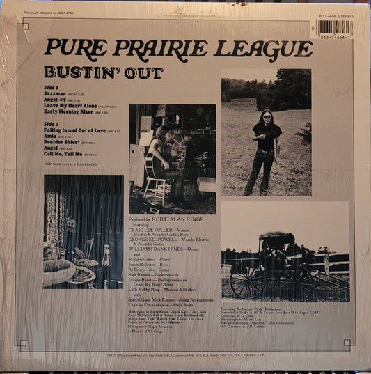 Pure Prairie League : Bustin' Out (LP, Album, RE, Ind)