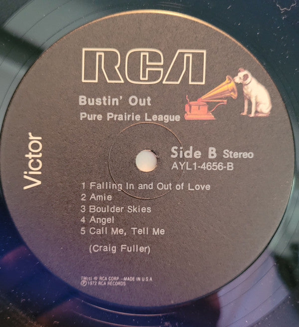 Pure Prairie League : Bustin' Out (LP, Album, RE, Ind)