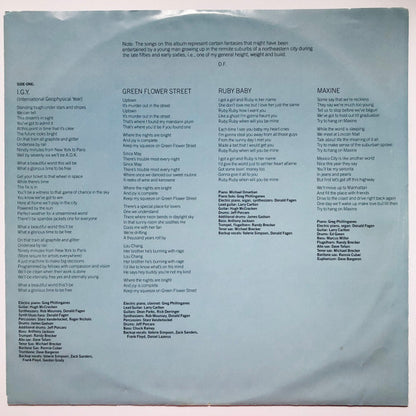 Donald Fagen : The Nightfly (LP, Album, RP)