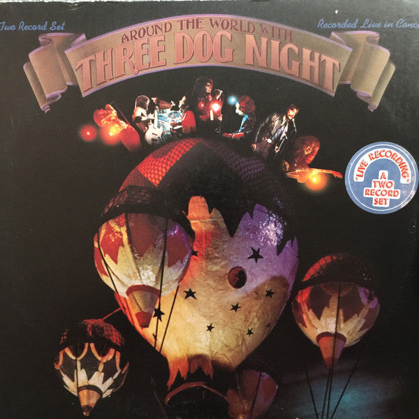 Three Dog Night : Around The World With Three Dog Night (2xLP, Album, Promo, Ter)