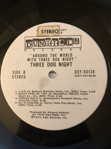 Three Dog Night : Around The World With Three Dog Night (2xLP, Album, Promo, Ter)