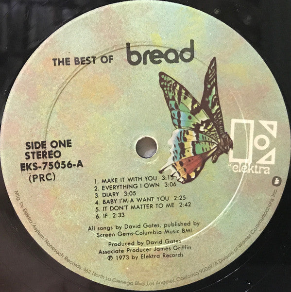 Bread : The Best Of Bread (LP, Comp, RE, PRC)