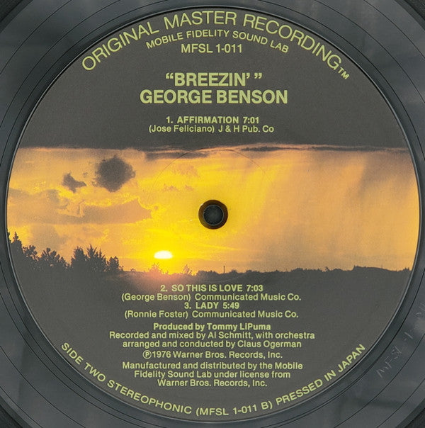 George Benson : Breezin' (LP, Album, Ltd, RE, RM)