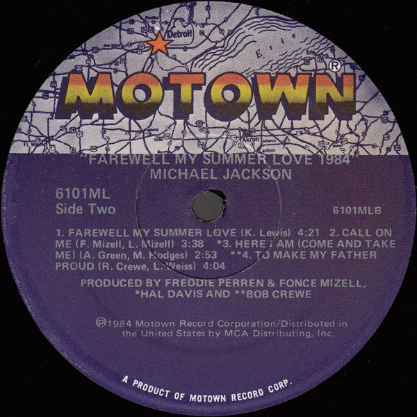 Michael Jackson : Farewell My Summer Love 1984 (LP, Album)
