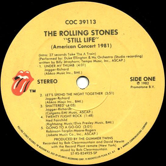 The Rolling Stones : Still Life (American Concert 1981) (LP, Album, SP )