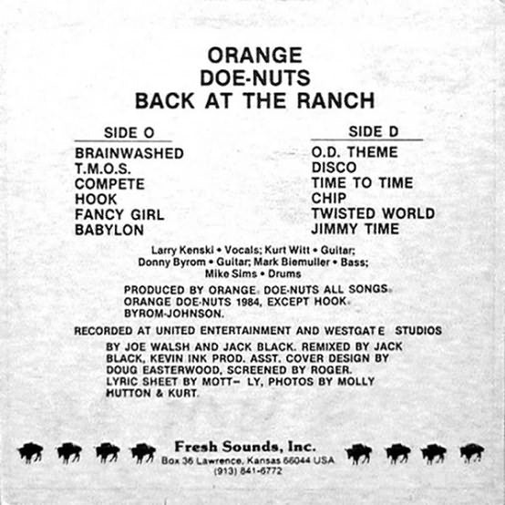O.D.'s* : Back At The Ranch (LP, Album)