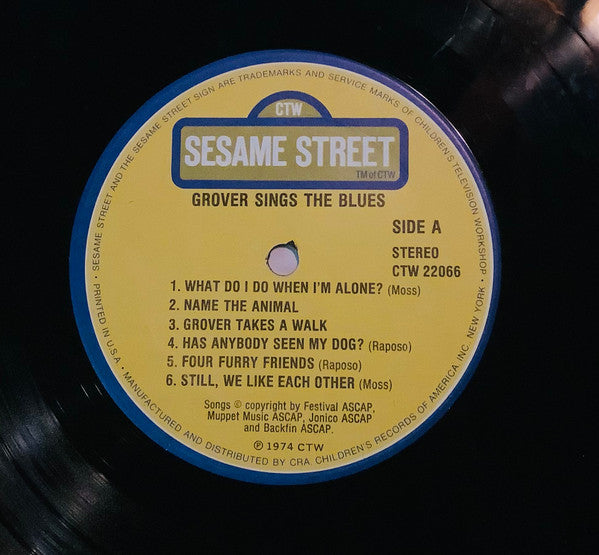 Grover (4) : Grover Sings The Blues (LP, Album, RE)