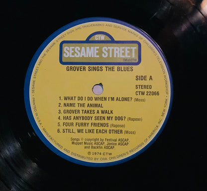 Grover (4) : Grover Sings The Blues (LP, Album, RE)