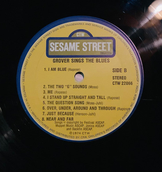 Grover (4) : Grover Sings The Blues (LP, Album, RE)