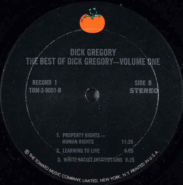 Dick Gregory : The Best Of Dick Gregory - Volume One (3xLP, Comp, Mon)