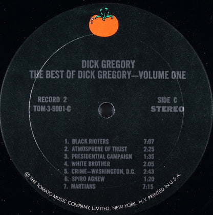 Dick Gregory : The Best Of Dick Gregory - Volume One (3xLP, Comp, Mon)