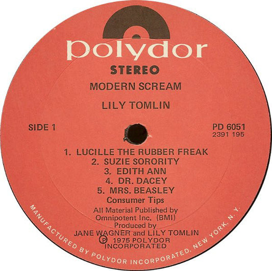 Lily Tomlin : Modern Scream (LP, Album, She)