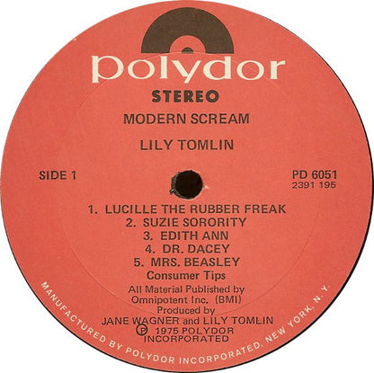 Lily Tomlin : Modern Scream (LP, Album, She)