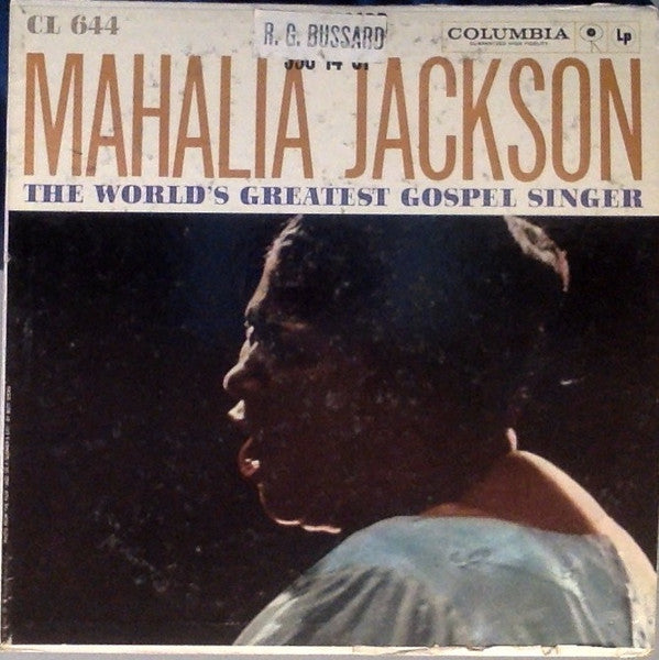 Mahalia Jackson : The World's Greatest Gospel Singer (LP, Album, Mono, RE)