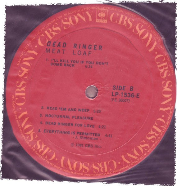 Meat Loaf : Dead Ringer (LP, Album)