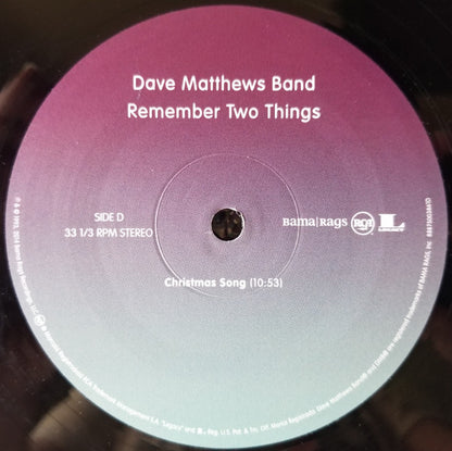 Dave Matthews Band : Remember Two Things (2xLP, Album, RE, 180)