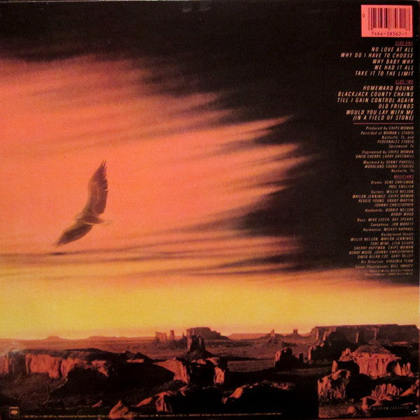 Willie Nelson With Waylon Jennings* : Take It To The Limit (LP, Album, Pit)