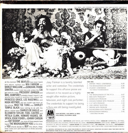 Bill Dana & Joey Forman : The Mashuganishi Yogi (LP, Mon)