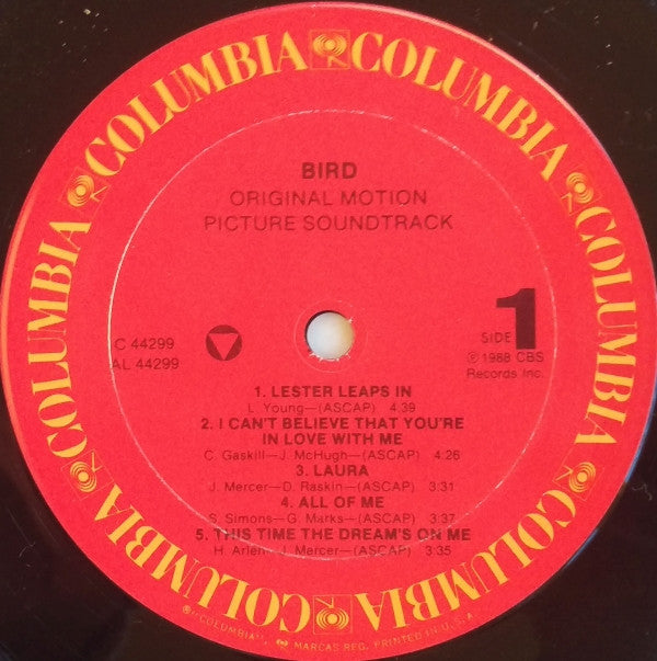 Bird (28) : Bird (Original Motion Picture Soundtrack) (LP, Album)