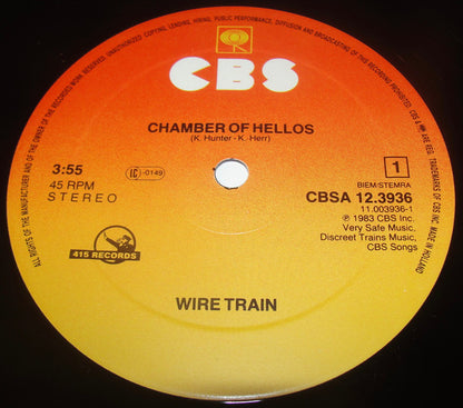 Wire Train : Chamber Of Hellos (12", Maxi)