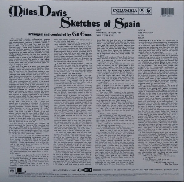 Miles Davis : Sketches Of Spain (LP, Album, RE, 180)