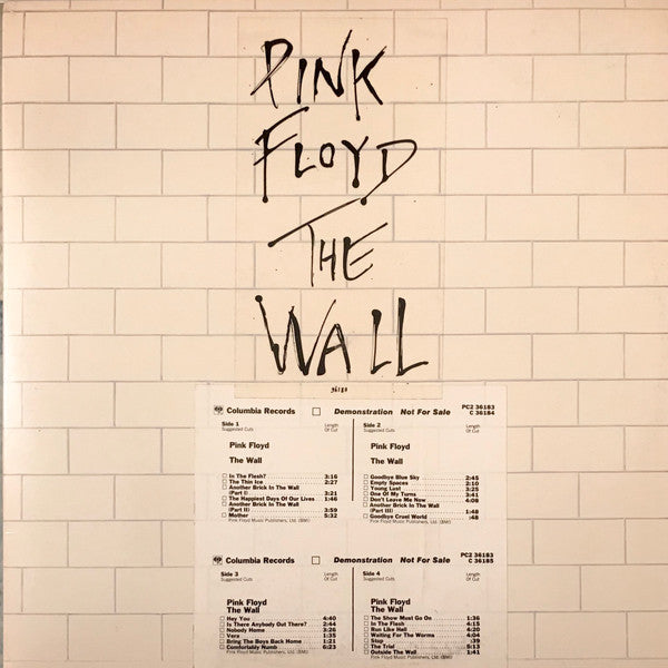 Pink Floyd : The Wall (2xLP, Album, Promo, Pit)