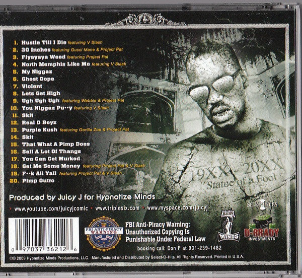 Juicy J of Three 6 Mafia : Hustle Till I Die (CD, Album)