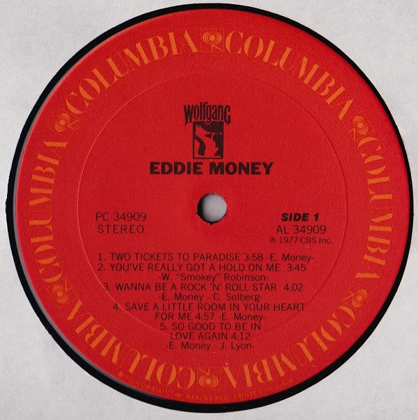 Eddie Money : Eddie Money (LP, Album, Pit)