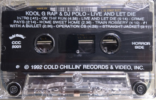 Kool G Rap & D.J. Polo : Live And Let Die (Cass, Album)