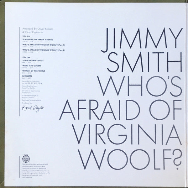 Jimmy Smith : Who's Afraid Of Virginia Woolf? (LP, Album, MGM)