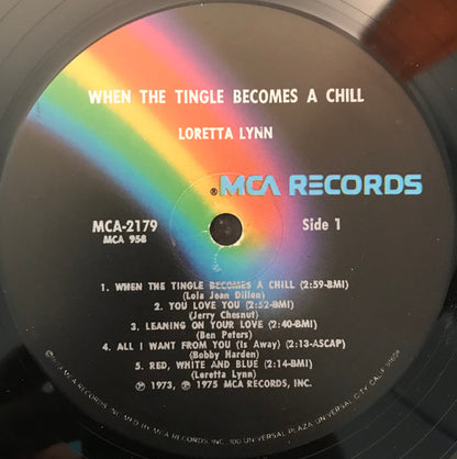 Loretta Lynn : When The Tingle Becomes A Chill (LP, Album, Glo)