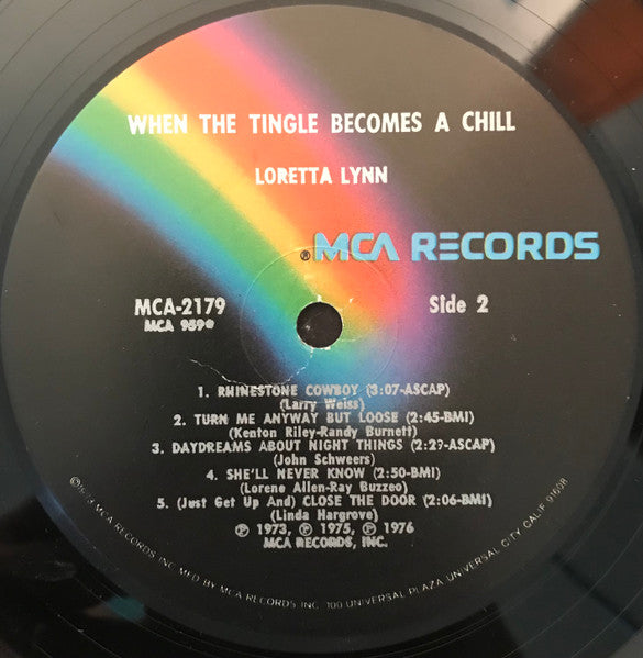 Loretta Lynn : When The Tingle Becomes A Chill (LP, Album, Glo)