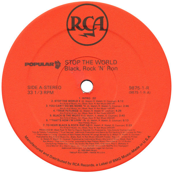 Black Rock & Ron : Stop The World (LP, Album)