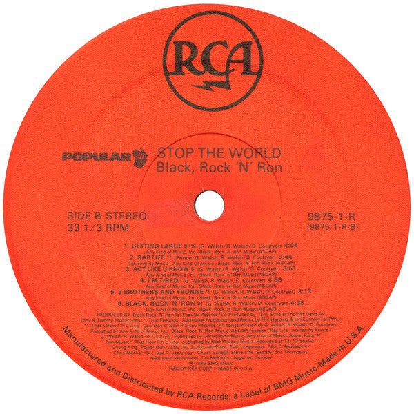 Black Rock & Ron : Stop The World (LP, Album)