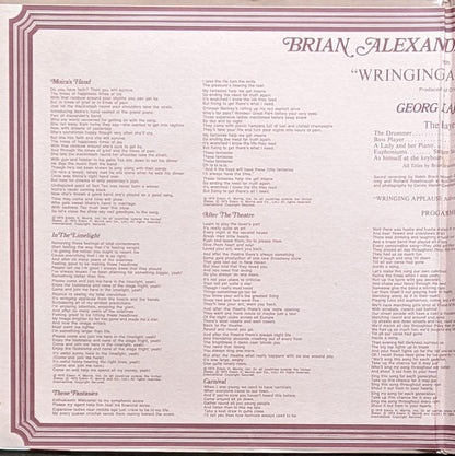 Brian Alexander Robertson* : Wringing Applause (LP, SON)