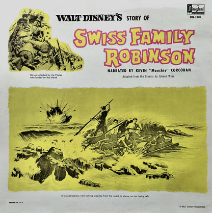 Kevin "Moochie" Corcoran : Walt Disney's Story Of Swiss Family Robinson (LP, Album, RE, RP)